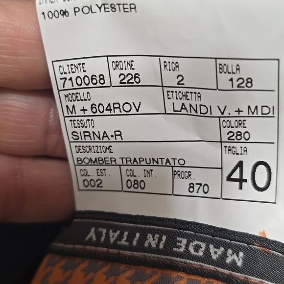 Landi Fancy Reversible Trapuntino Quilted Jacket Italy 40 - Picture 11 of 13